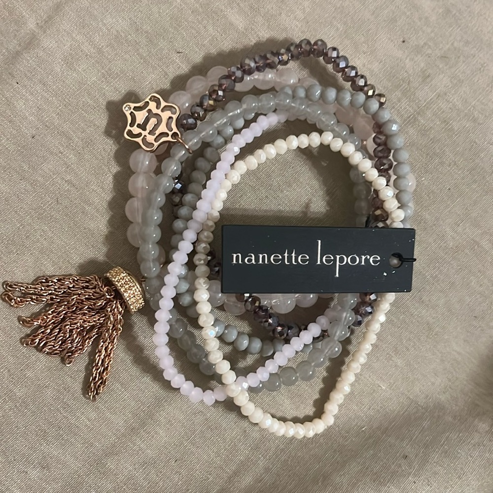 Nanette Lepore bracelet with charms NEW multicolor